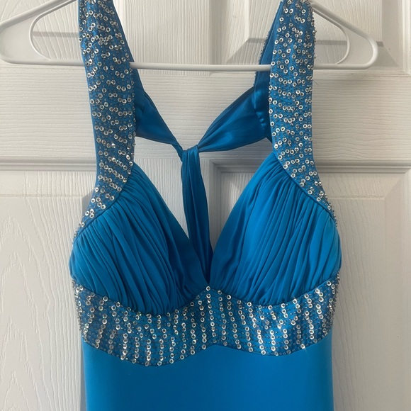 Cache Blue Embellished Prom Dress - Picture 3 of 4